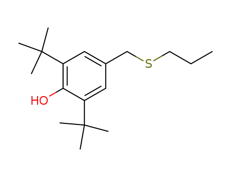 Phenol, 2,6-bis(1,1-dimethylethyl)-4-[(propylthio)methyl]-
