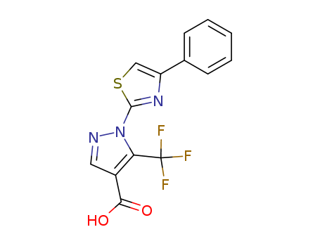 1-(4-Phenyl-1,3-thiazol-2-yl)-5-(trifluoromethyl)-1H-pyrazole-4-carboxylic acid
