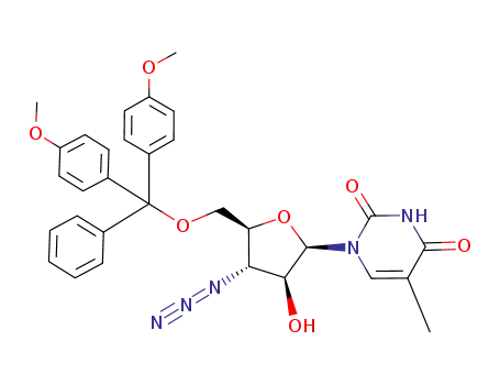 1-{(2R,3S,4S,5S)-4-Azido-5-[bis-(4-methoxy-phenyl)-phenyl-methoxymethyl]-3-hydroxy-tetrahydro-furan-2-yl}-5-methyl-1H-pyrimidine-2,4-dione