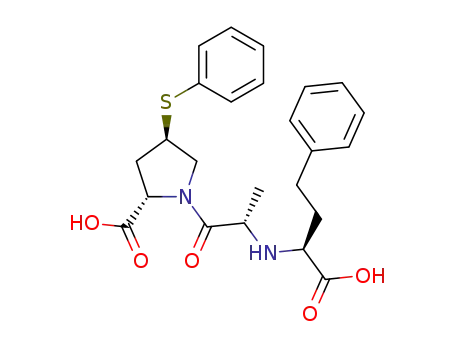 [1(S),4R]-1-[N-(1-carboxy-3-phenylpropyl)-L-alanyl]-4-(phenylthio)-L-proline