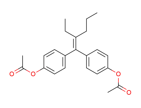 2-Ethyl-1,1-bis-(4-acetoxy-phenyl)-penten-<sup>(1)</sup>