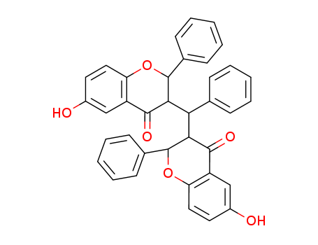 4H-1-Benzopyran-4-one, 3,3'-(phenylmethylene)bis[2,3-dihydro-6-hydroxy-2-phenyl-