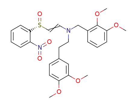 (2,3-Dimethoxy-benzyl)-[2-(3,4-dimethoxy-phenyl)-ethyl]-[(Z)-2-((R)-2-nitro-benzenesulfinyl)-vinyl]-amine