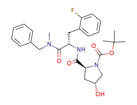 (2S,4R)-2-[(S)-1-(Benzyl-methyl-carbamoyl)-2-(2-fluoro-phenyl)-ethylcarbamoyl]-4-hydroxy-pyrrolidine-1-carboxylic acid tert-butyl ester