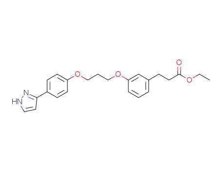3-(3-{3-[4-(1H-Pyrazol-3-yl)-phenoxy]-propoxy}-phenyl)-propionic acid ethyl ester