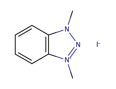 Molecular Structure of 22713-35-5 (1,3-dimethyl-1H-benzotriazol-3-ium iodide)