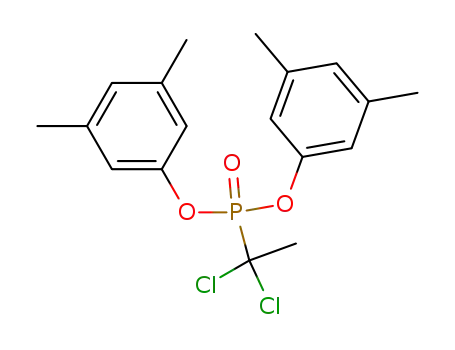 Molecular Structure of 76569-14-7 (bis(3,5-dimethylphenyl) (1,1-dichloroethyl)phosphonate)