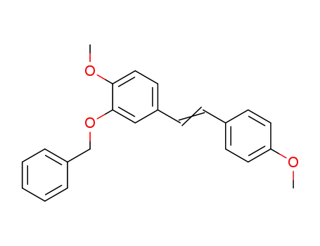 Molecular Structure of 63368-20-7 (Benzene, 1-methoxy-4-[2-(4-methoxyphenyl)ethenyl]-2-(phenylmethoxy)-)