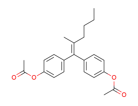 2-Methyl-1,1-bis-(4-acetoxy-phenyl)-hexen-<sup>(1)</sup>