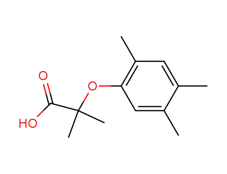 Molecular Structure of 86550-00-7 (2-(2,4,5-Trimethylphenoxy)isobutyric Acid)