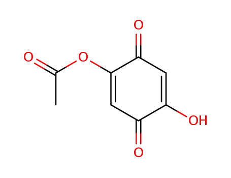 Molecular Structure of 173348-63-5 (2-acetoxy-5-hydroxy-p-benzoquinone)