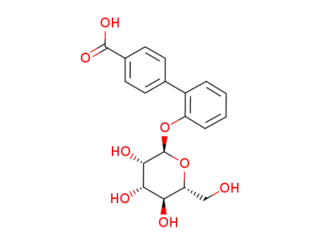 Molecular Structure of 171905-43-4 (4-<2-(α-D-mannopyranosyloxy)phenyl>benzoic acid)