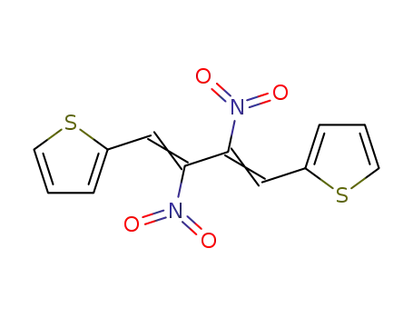 Molecular Structure of 145473-56-9 (Thiophene, 2,2'-(2,3-dinitro-1,3-butadiene-1,4-diyl)bis-)