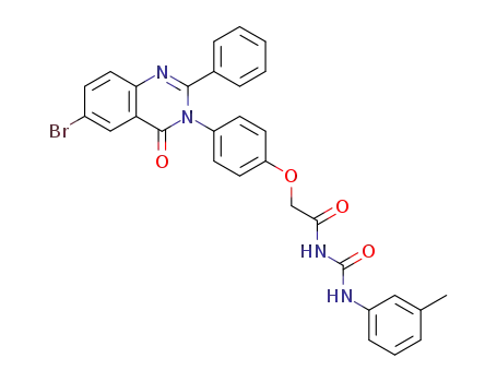 1-{2-[4-(6-Bromo-4-oxo-2-phenyl-4H-quinazolin-3-yl)-phenoxy]-acetyl}-3-m-tolyl-urea