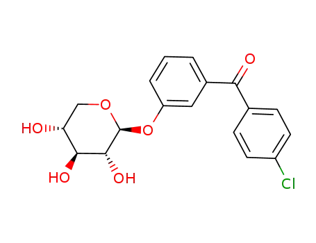 Molecular Structure of 83366-20-5 (3-[(4-chlorophenyl)carbonyl]phenyl beta-D-xylopyranoside)
