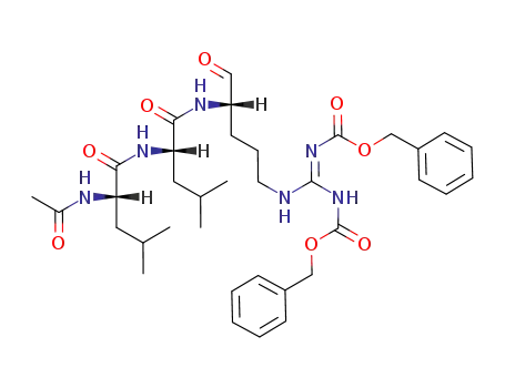 N<sup>2</sup>-acetyl-L-leucyl-L-leucyl-N<sup>7</sup>,N<sup>7</sup>'-bis<(benzyloxy)carbonyl>-L-argininal