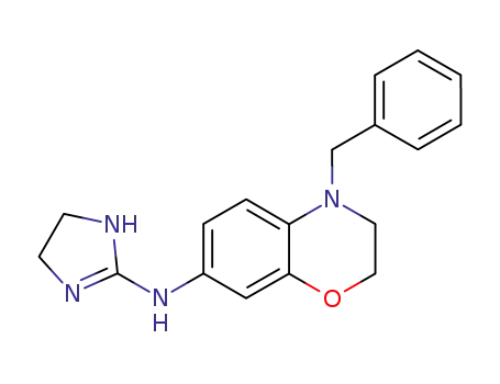 4-benzyl-3,4-dihydro-7-(2-imidazolin-2-ylamino)-2H-1,4-benzoxazine