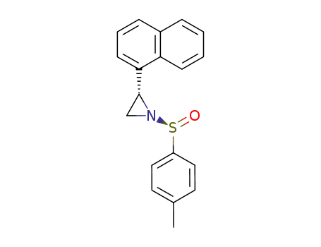 Molecular Structure of 172617-59-3 ((S)-2-Naphthalen-1-yl-1-((S)-toluene-4-sulfinyl)-aziridine)