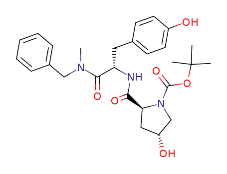 (2S,4R)-2-[(S)-1-(Benzyl-methyl-carbamoyl)-2-(4-hydroxy-phenyl)-ethylcarbamoyl]-4-hydroxy-pyrrolidine-1-carboxylic acid tert-butyl ester