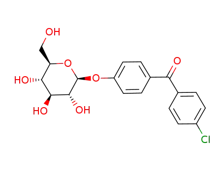 Methanone, (4-chlorophenyl)(4-(beta-D-galactopyranosyloxy)phenyl)-, hemihydrate