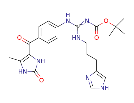 <N<sup>1</sup>-<4-<(1,3-Dihydro-5-methyl-2-oxo-3H-imidazol-4-yl)carbonyl>phenyl>-N<sup>2</sup>-<3-(1H-imidazol-4-yl)propyl>diaminomethylene>carbamic acid tert-butyl ester