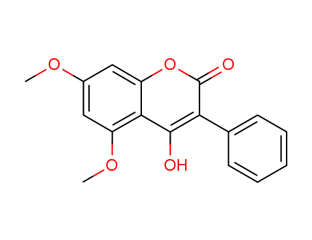 2H-1-Benzopyran-2-one, 4-hydroxy-5,7-dimethoxy-3-phenyl-
