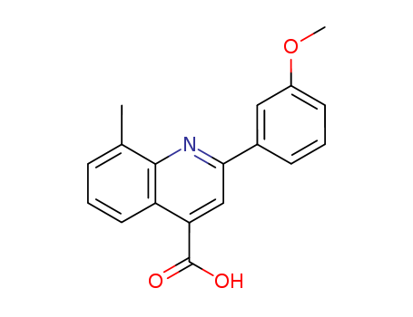 2-(3-methoxyphenyl)-8-methylquinoline-4-carboxylic acid(SALTDATA: FREE)