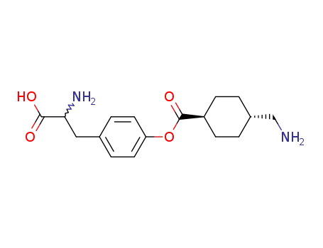 Molecular Structure of 47305-80-6 (L-Tyrosine, 4-(aminomethyl)cyclohexanecarboxylate (ester), trans-)