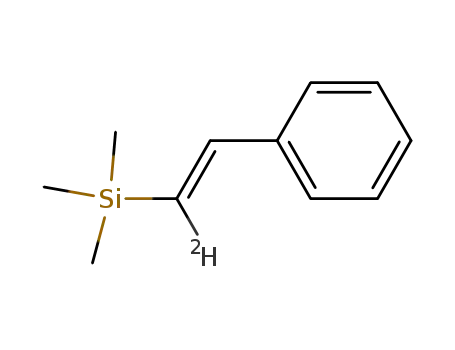 (E)-(β-Deuterio-β-styryl)-trimethyl-silan