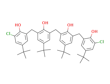 2,2'-Dihydroxy-5,5'-di-tert-butyl-3,3'-bis-(3-chlor-2-hydroxy-5-tert-butyl-benzyl)-diphenylmethan
