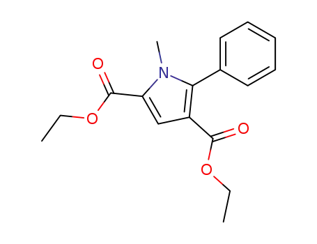 1H-Pyrrole-2,4-dicarboxylic acid, 1-methyl-5-phenyl-, diethyl ester
