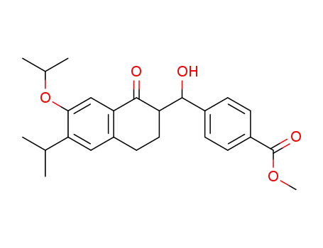 4-[Hydroxy-(7-isopropoxy-6-isopropyl-1-oxo-1,2,3,4-tetrahydro-naphthalen-2-yl)-methyl]-benzoic acid methyl ester