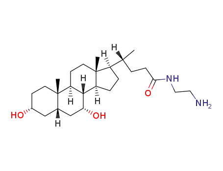 Molecular Structure of 78793-10-9 (N-(2-aminoethyl)-3,7-dihydroxycholan-24-amide)