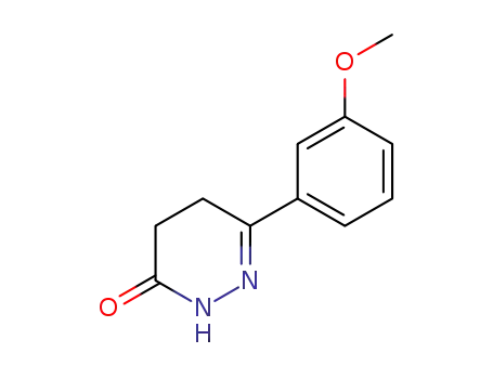 Molecular Structure of 39499-65-5 (4,5-dihydro-6-(3-methoxyphenyl)-3(2H)-pyridazinone)