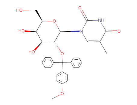1-<2-O-(4-methoxytrityl)-β-D-galactopyranosyl>thymine