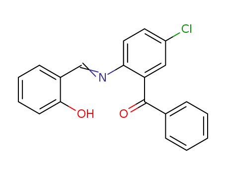 5-Chloro-2-(2-hydroxybenzylideneamino)benzophenone