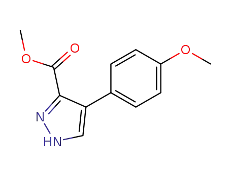 4-(4-methoxy-phenyl)-1<sup>(2)</sup><i>H</i>-pyrazole-3-carboxylic acid methyl ester