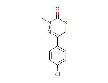 2H-1,3,4-Thiadiazin-2-one, 5-(4-chlorophenyl)-3,6-dihydro-3-methyl-