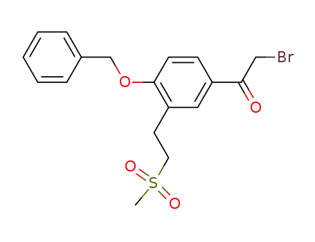 1-[4-Benzyloxy-3-(2-methanesulfonyl-ethyl)-phenyl]-2-bromo-ethanone