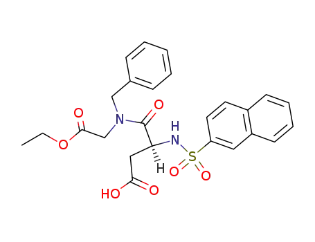 (S)-N-Benzyl-N-ethoxycarbonylmethyl-3-(naphthalene-2-sulfonylamino)-succinamic acid