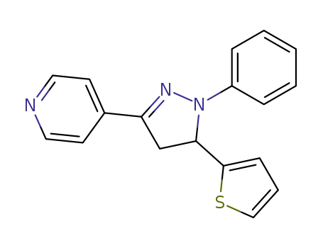 4-[1-Phenyl-5-(thiophen-2-yl)-4,5-dihydro-1H-pyrazol-3-yl]pyridine