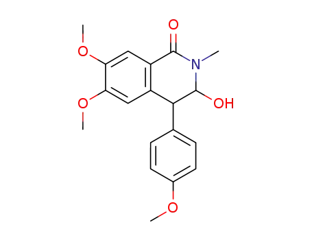 3-Hydroxy-6,7-dimethoxy-4-(4-methoxy-phenyl)-2-methyl-3,4-dihydro-2H-isoquinolin-1-one