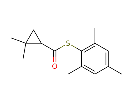 2,2-Dimethyl-cyclopropanecarbothioic acid S-(2,4,6-trimethyl-phenyl) ester