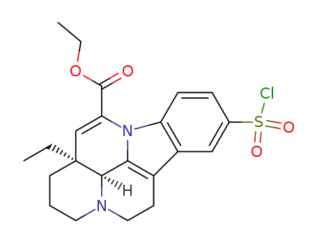 Molecular Structure of 198214-30-1 ((+)-vinpocetine-10-sulfonyl chloride)