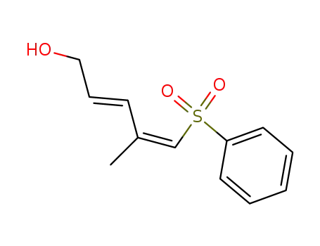 (2E,4Z)-5-Benzenesulfonyl-4-methyl-penta-2,4-dien-1-ol
