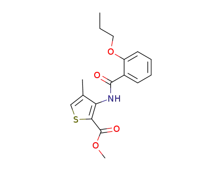 4-Methyl-3-(2-propoxy-benzoylamino)-thiophene-2-carboxylic acid methyl ester