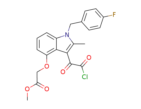 [3-Chlorooxalyl-1-(4-fluoro-benzyl)-2-methyl-1H-indol-4-yloxy]-acetic acid methyl ester