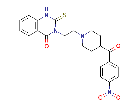 3-(2-(4-(4-NITROBENZOYL)-PIPERIDIN-1-YL)ETHYL)-2,3-DIHYDRO-2-THIOXO-4-1H-QUINAZOLINONE