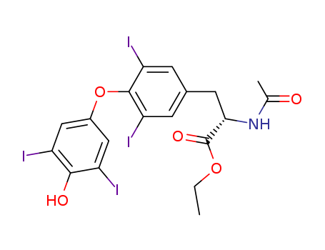 L-Tyrosine, N-acetyl-O-(4-hydroxy-3,5-diiodophenyl)-3,5-diiodo-, ethyl ester