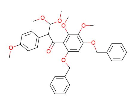 1-(4,6-Bis-benzyloxy-2,3-dimethoxy-phenyl)-3,3-dimethoxy-2-(4-methoxy-phenyl)-propan-1-one